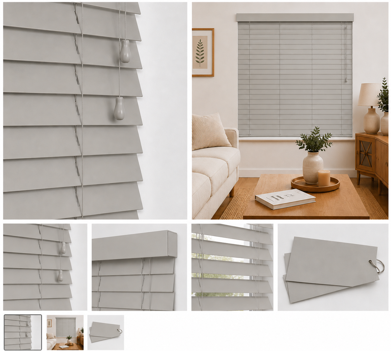 Dolmen 50mm genuine basswood Venetian blind by Woodhaus
